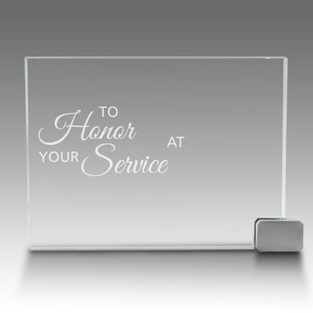 Achievement Award w/ Metal Rectangle Holder