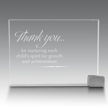 Achievement Award w/ Metal Rectangle Holder