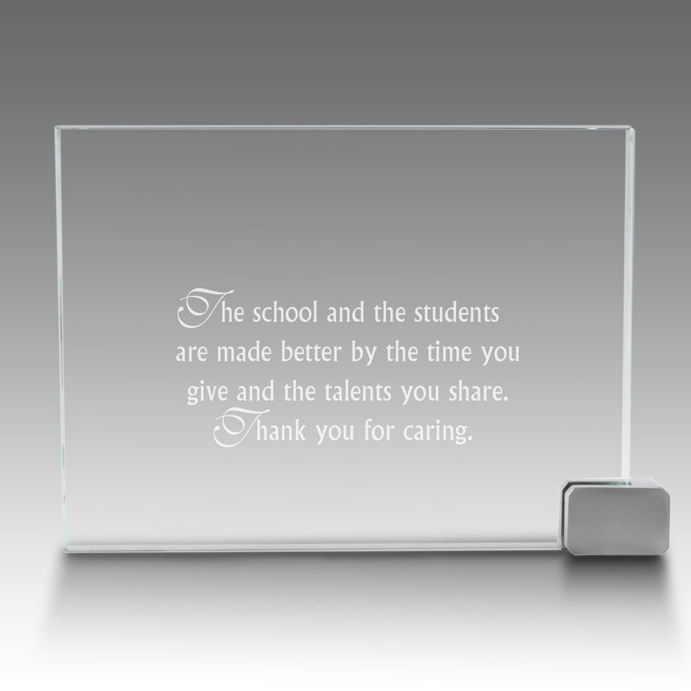 Achievement Award w/ Metal Rectangle Holder