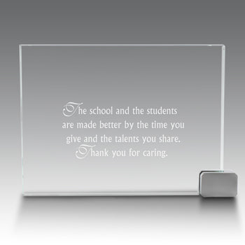 Achievement Award w/ Metal Rectangle Holder