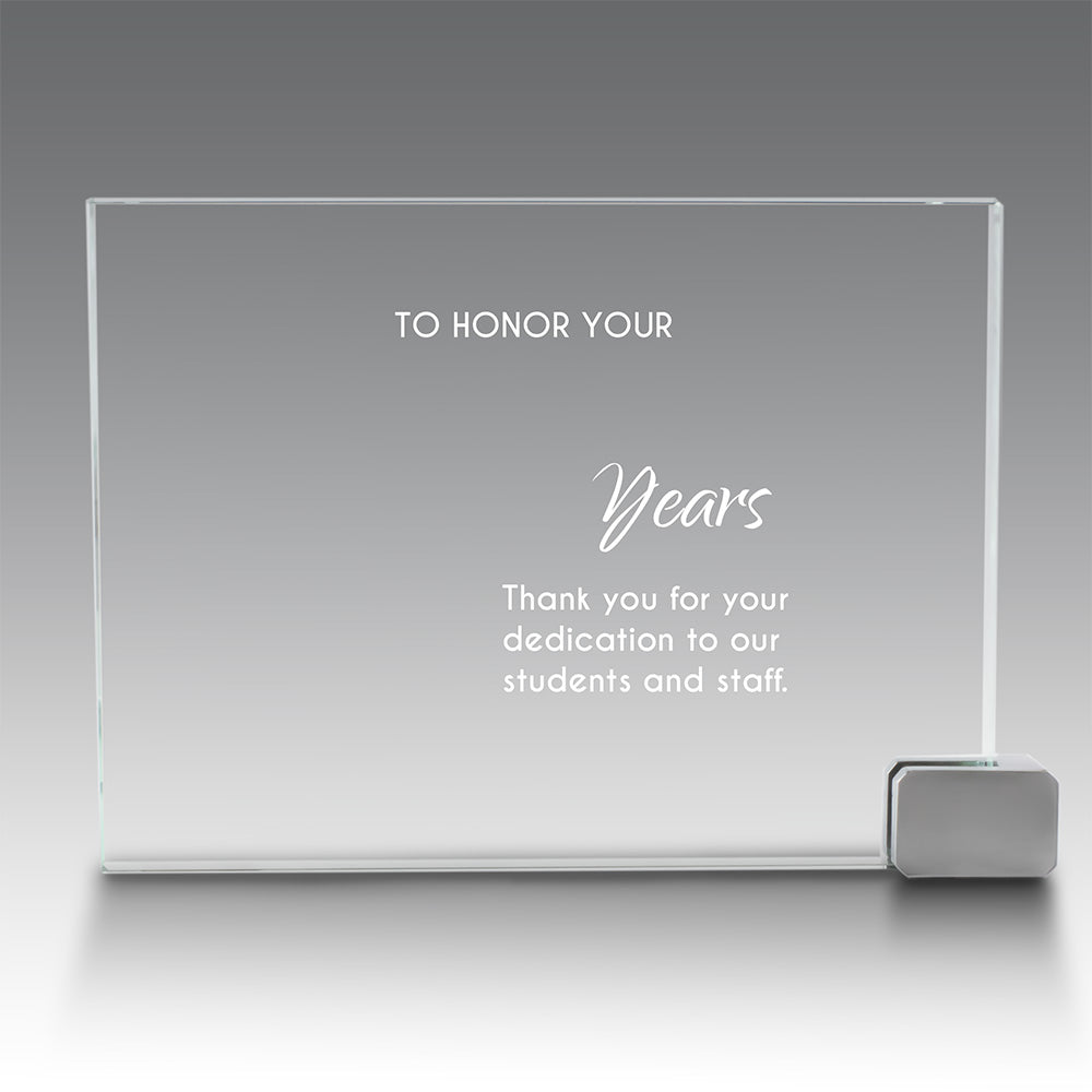 Achievement Award w/ Metal Rectangle Holder