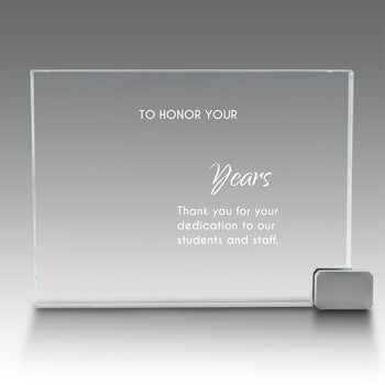Achievement Award w/ Metal Rectangle Holder