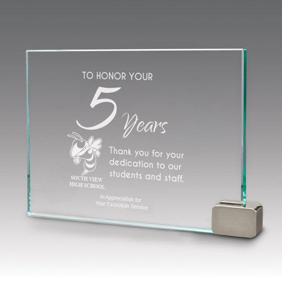 Achievement Award w/ Metal Rectangle Holder