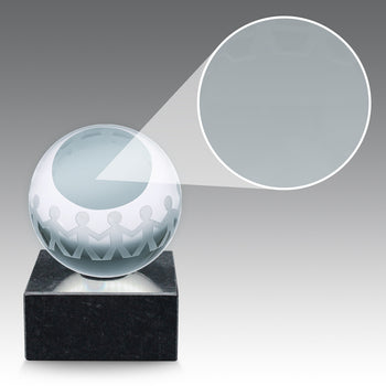 Service To Education Crystal Globe Base Award