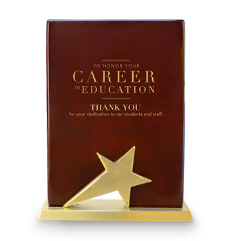 Gold Star Rosewood Piano Finish Base Award