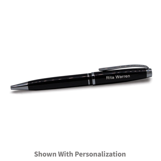 black pen with personalization