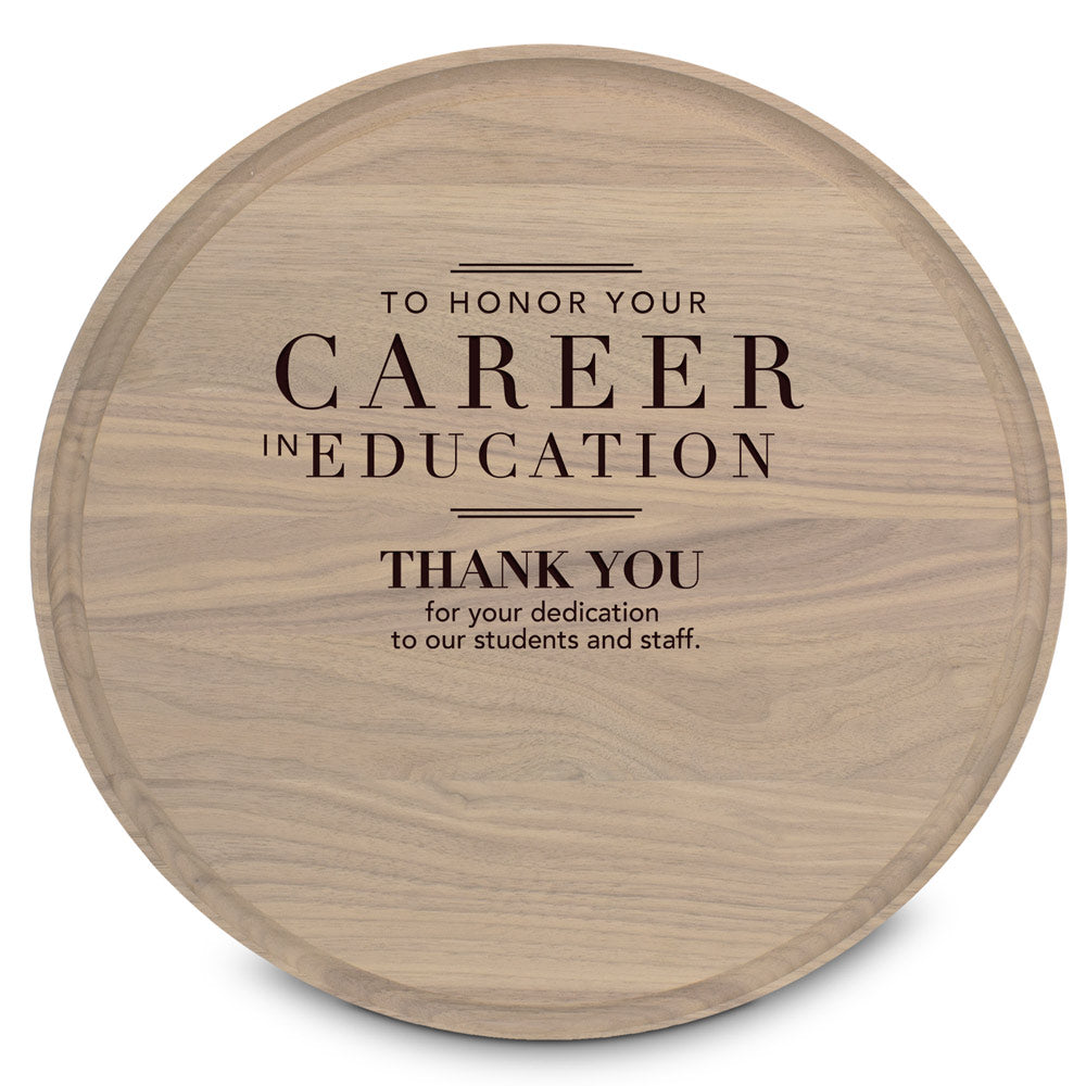 Round Walnut Cutting Board