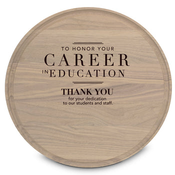 Round Walnut Cutting Board