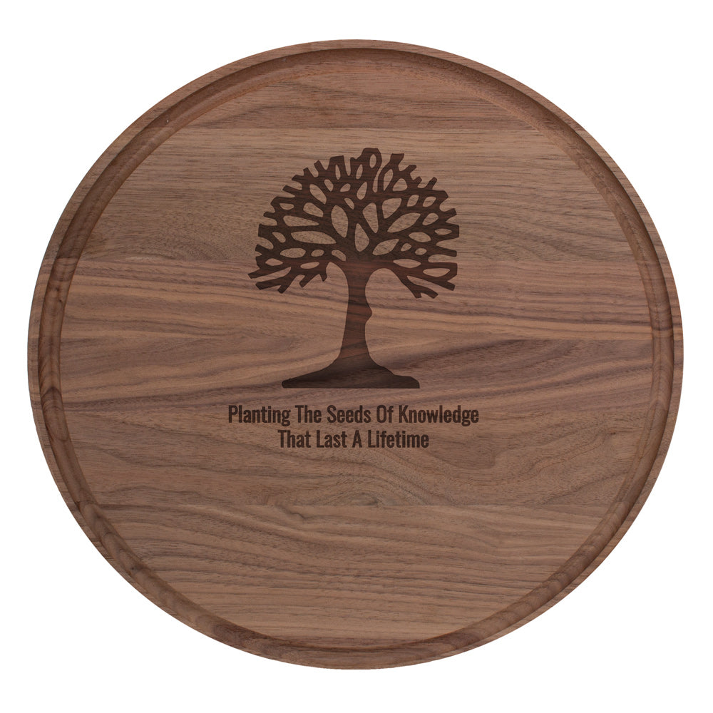 Round Walnut Cutting Board