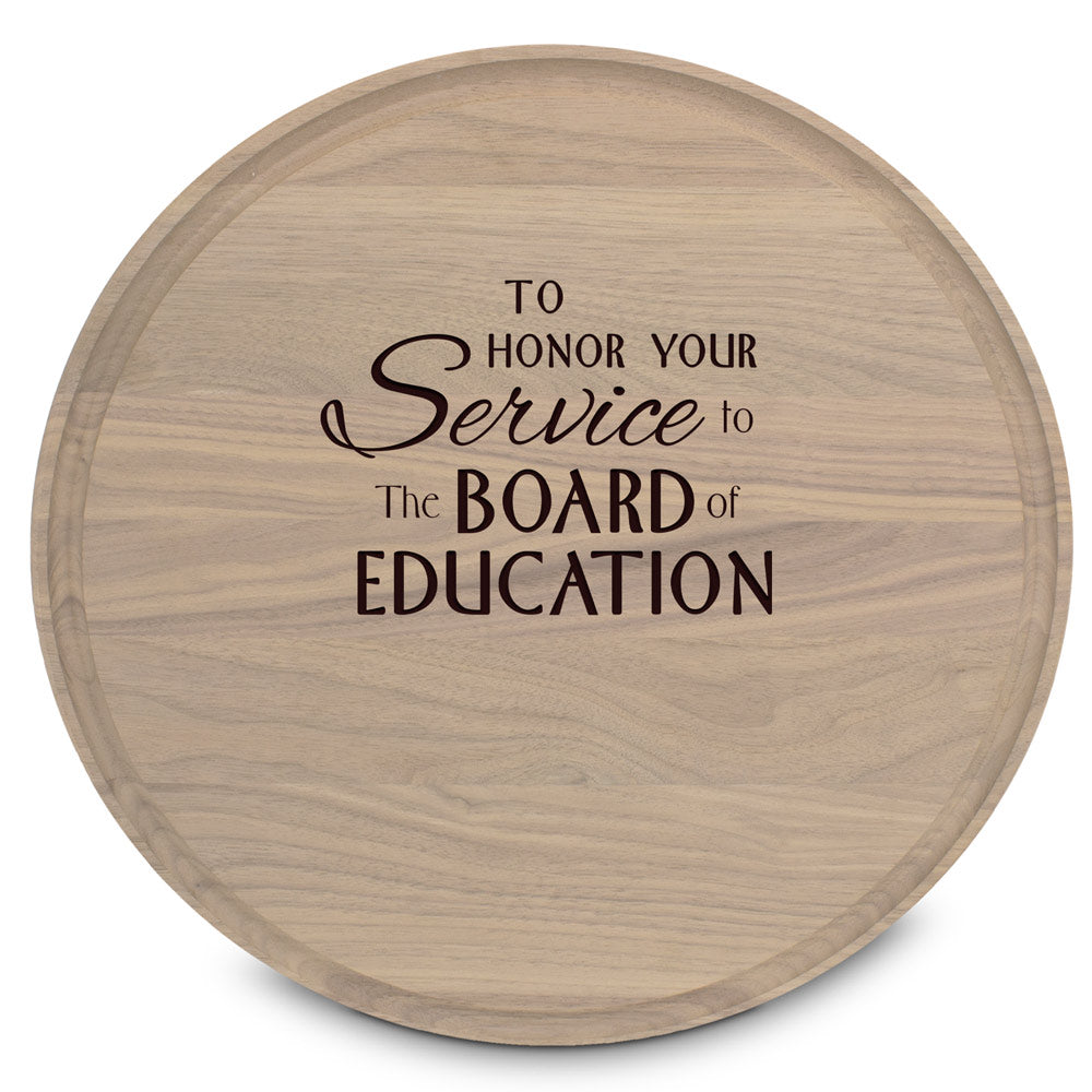 Round Walnut Cutting Board