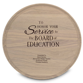 Round Walnut Cutting Board
