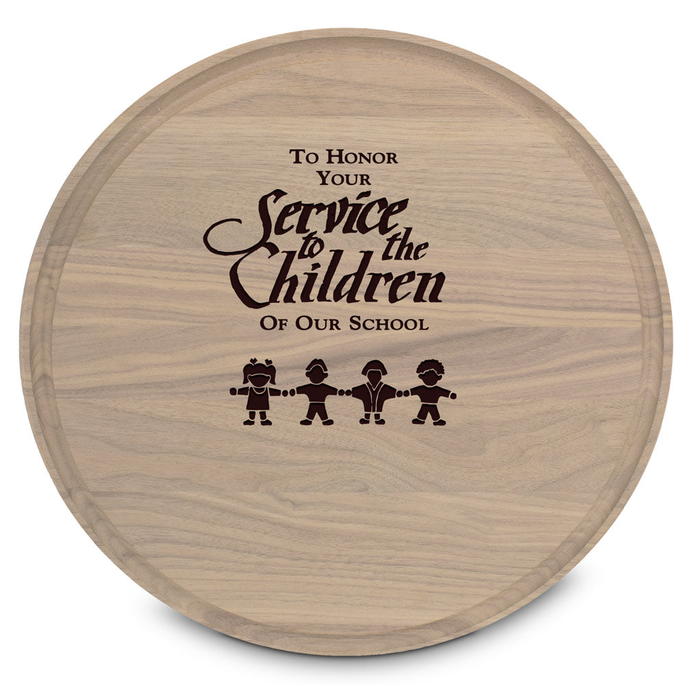 Round Walnut Cutting Board
