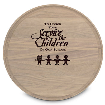 Round Walnut Cutting Board