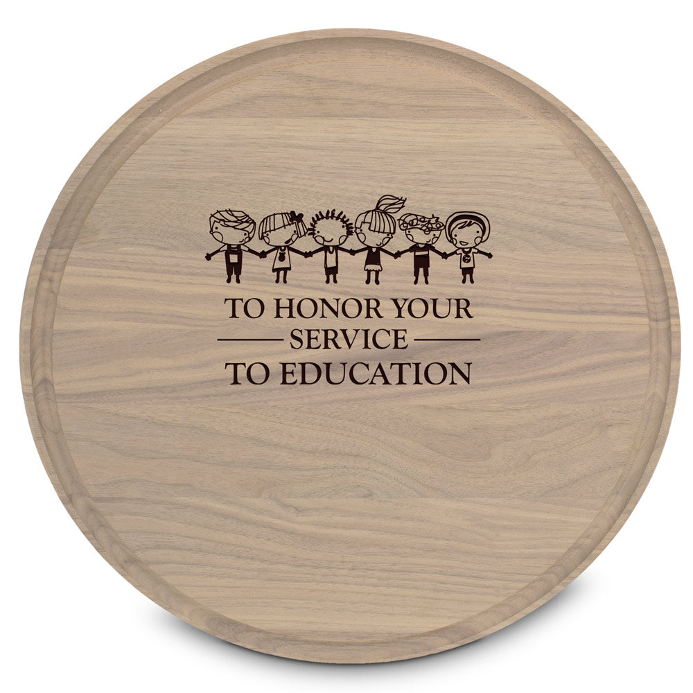 Round Walnut Cutting Board