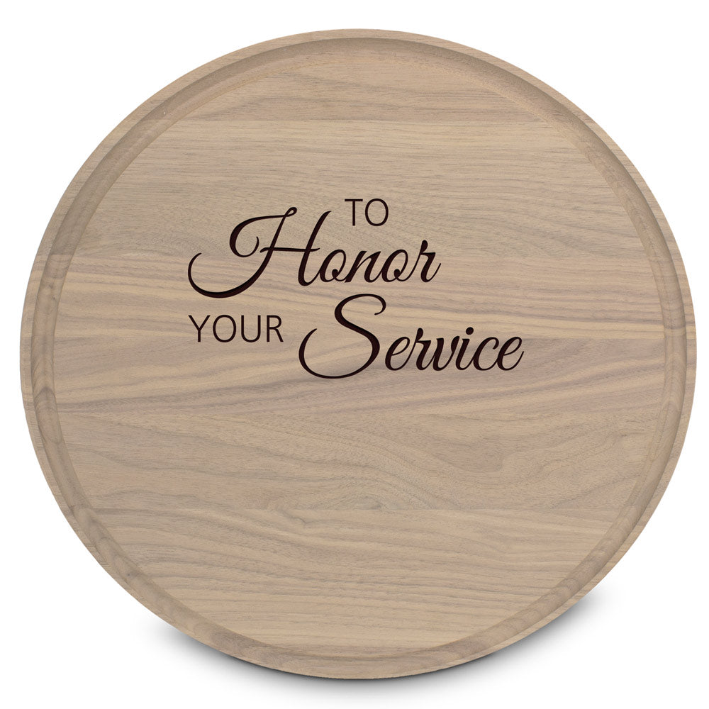 Round Walnut Cutting Board