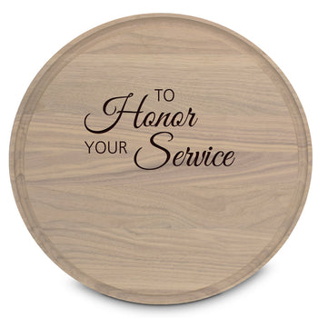 Round Walnut Cutting Board