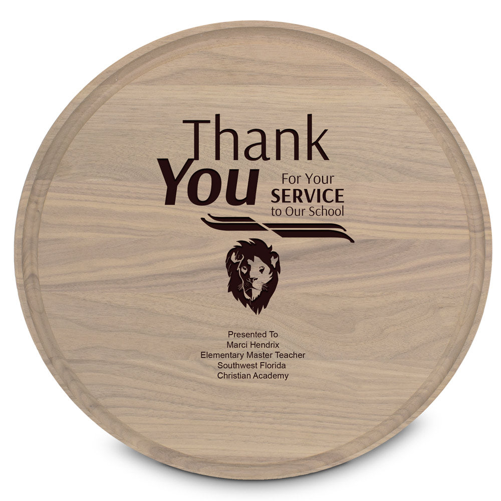 Round Walnut Cutting Board