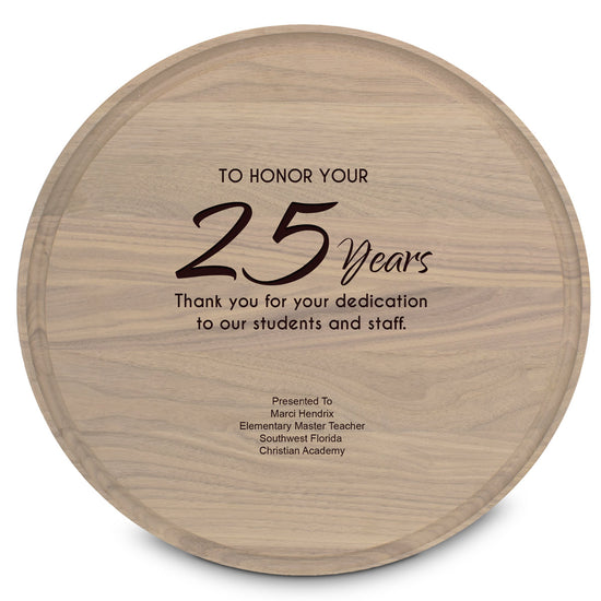 Round Walnut Cutting Board