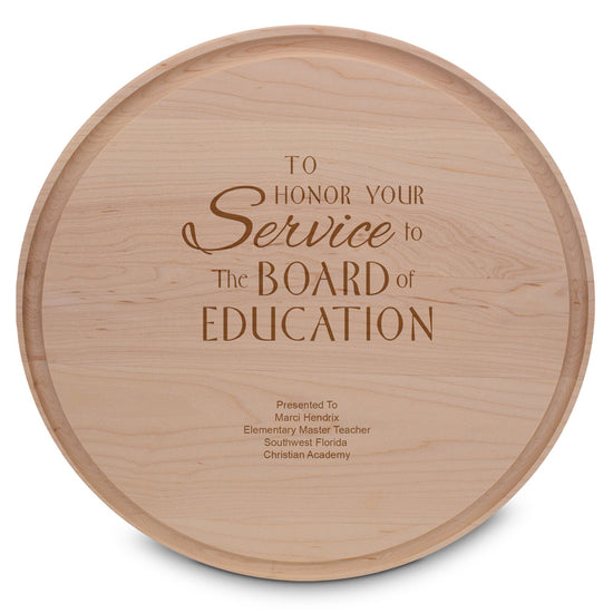 Round Maple Cutting Board