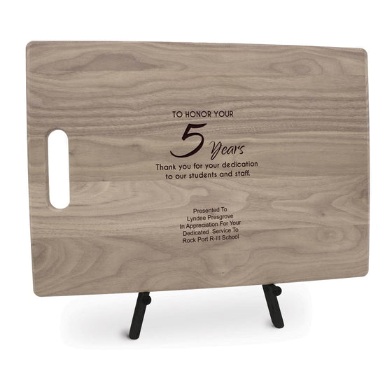 12x17 Walnut Cutting Board With Handle