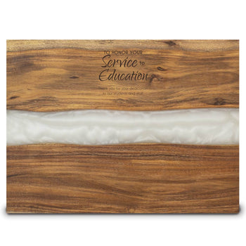Acacia Wood Serving Board w/ Epoxy Resin