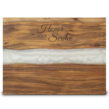 Acacia Wood Serving Board w/ Epoxy Resin