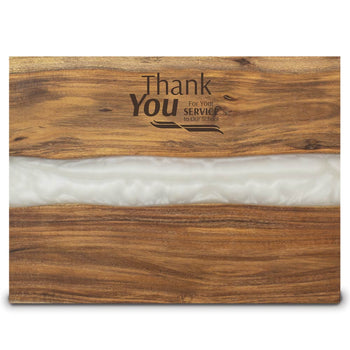 Acacia Wood Serving Board w/ Epoxy Resin