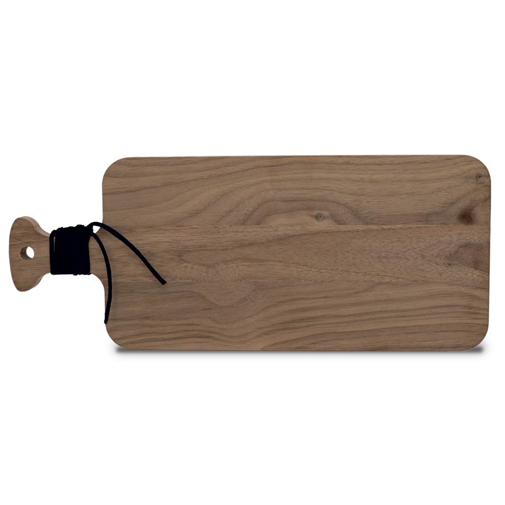 Walnut Charcuterie Board w/ Handle & Leather Wrap