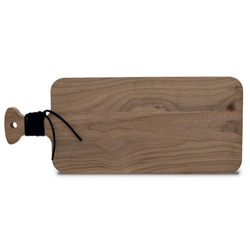 Walnut Charcuterie Board w/ Handle & Leather Wrap