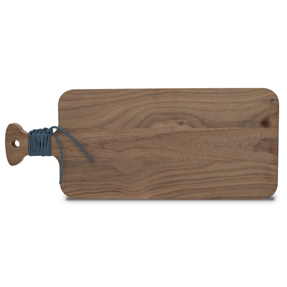 Walnut Charcuterie Board w/ Handle & Leather Wrap