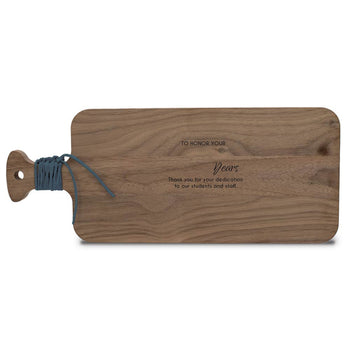 Walnut Charcuterie Board w/ Handle & Leather Wrap
