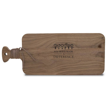 Walnut Charcuterie Board w/ Handle & Leather Wrap