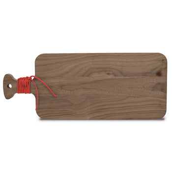 Walnut Charcuterie Board w/ Handle & Leather Wrap