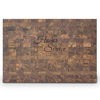 Butcher Block Cutting Board - End Grain Walnut