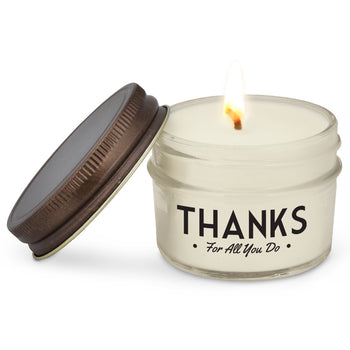 Thank You Mason Jar Candles