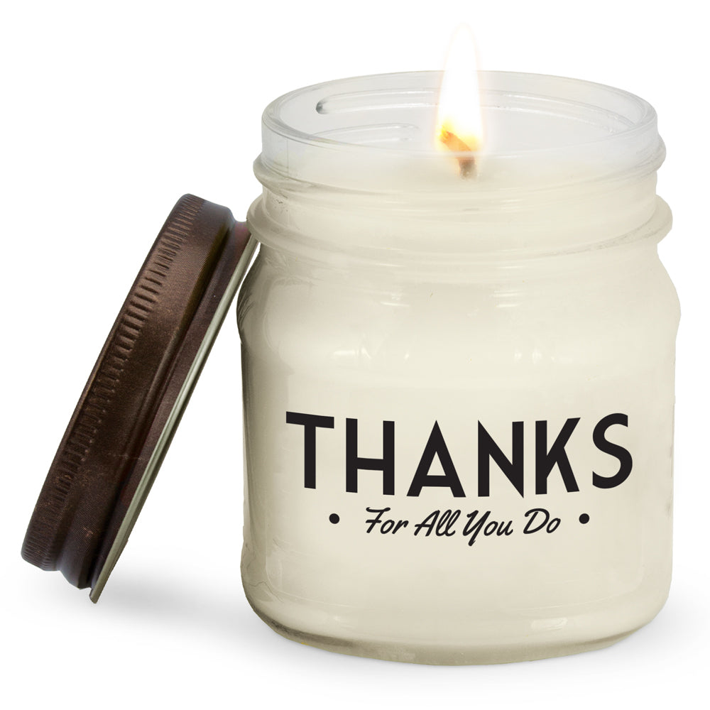 Thank You Mason Jar Candles