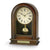 bulova hardwick solid wood clock with walnut finish and brass-toned pendulum