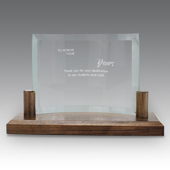 Curved Glass Base Award