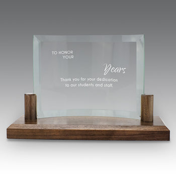 Curved Glass Base Award