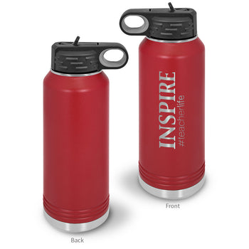 Inspire #teacherlife 32 oz. Stainless Steel Water Bottle