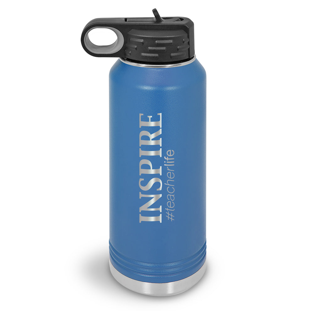 Inspire #teacherlife 32 oz. Stainless Steel Water Bottle
