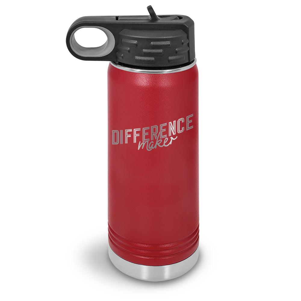 Difference Maker 20 oz. Stainless Steel Water Bottle