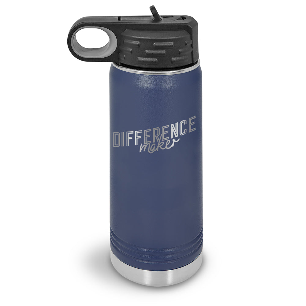 Difference Maker 20 oz. Stainless Steel Water Bottle