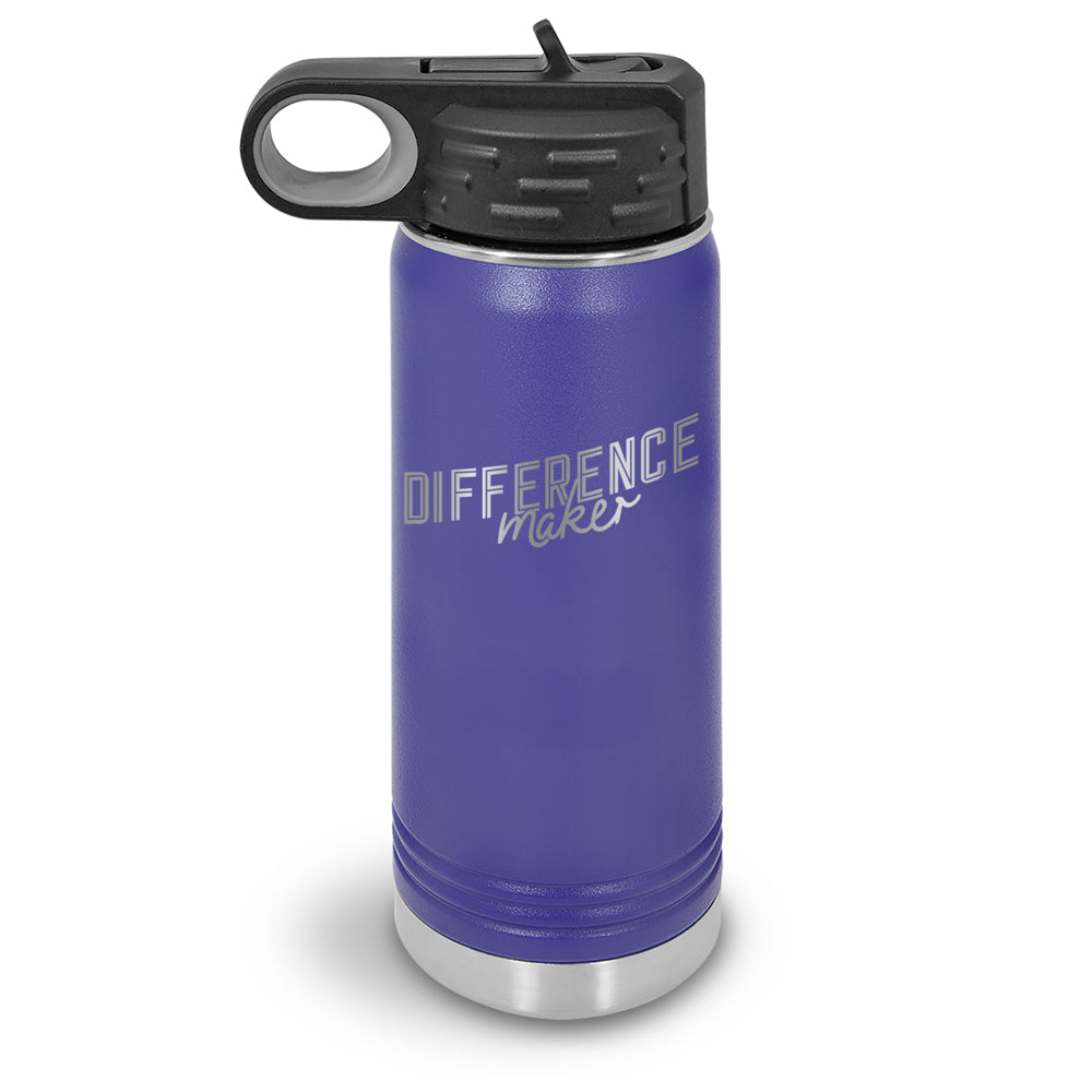 Difference Maker 20 oz. Stainless Steel Water Bottle