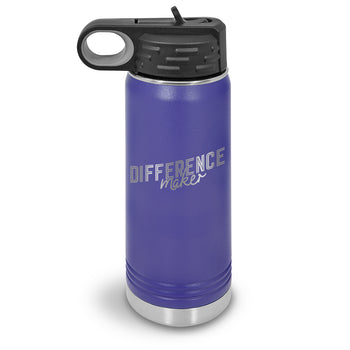 Difference Maker 20 oz. Stainless Steel Water Bottle