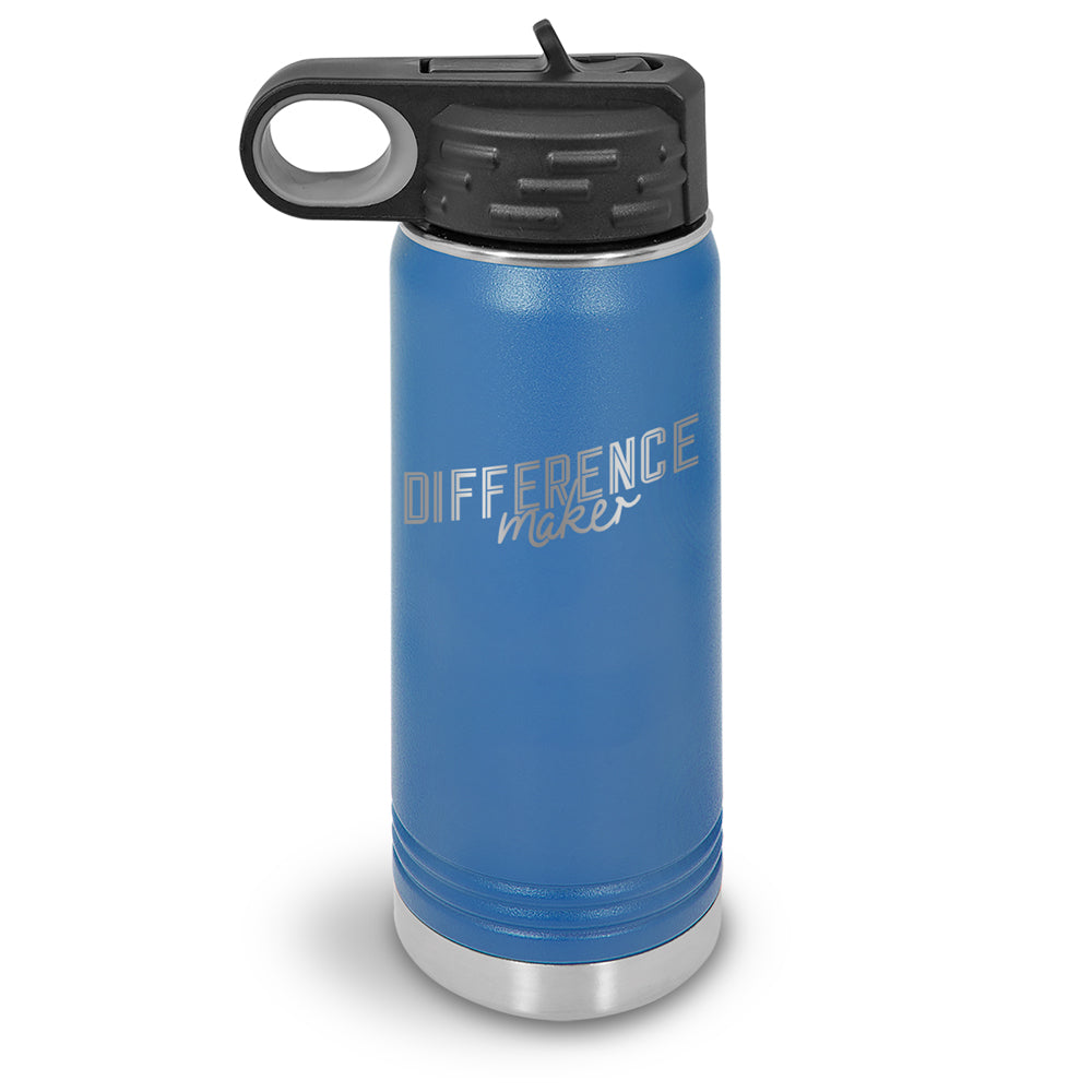 Difference Maker 20 oz. Stainless Steel Water Bottle