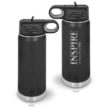 Inspire #teacherlife 20 oz. Stainless Steel Water Bottle