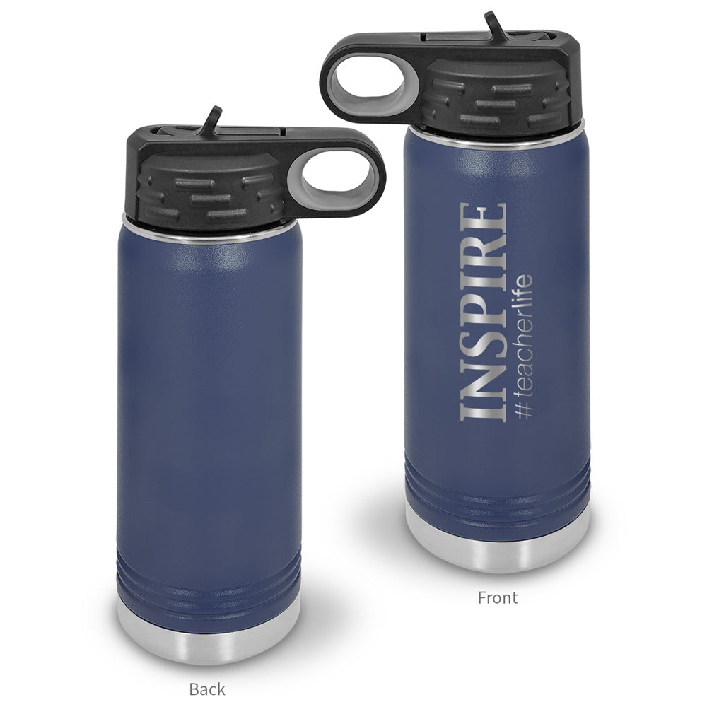 Inspire #teacherlife 20 oz. Stainless Steel Water Bottle