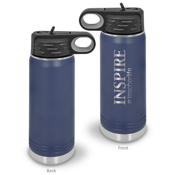 Inspire #teacherlife 20 oz. Stainless Steel Water Bottle