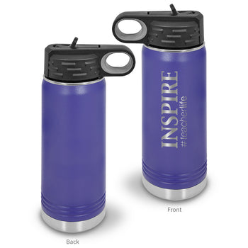 Inspire #teacherlife 20 oz. Stainless Steel Water Bottle